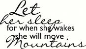 Let Her Sleep  vinyl decal