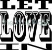 Let Love In vinyl decal