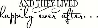 They Lived Happily Ever After vinyl decal