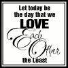 Love Each Other vinyl decal