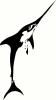 Marlin vinyl decal