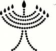 Menorah (2) vinyl decal