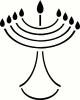 Menorah (3) vinyl decal