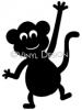 Monkey vinyl decal