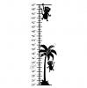 Monkey Growth Chart vinyl decal