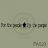 For the People, By the People vinyl decal