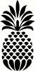 Decorative Pineapple vinyl decal