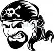 Pirate vinyl decal