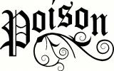 Poison vinyl decal