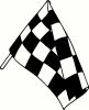 Racing Flag vinyl decal