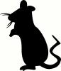 Rat Standing vinyl decal