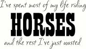 Riding Horses vinyl decal