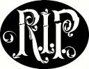 R.I.P. (2) vinyl decal