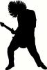 Rocker Silhouette vinyl decal