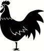 Rooster Cutout vinyl decal