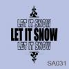 Christmas Subway Art - Let it Snow vinyl decal