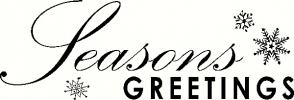 Seasons Greetings vinyl decal