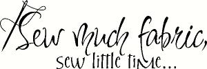 Sew Much Fabric vinyl decal