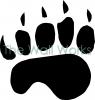 Single Bear Claw vinyl decal