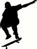 Skateboarder Ollie vinyl decal