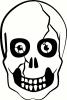 Skull with Eyeballs vinyl decal