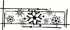 Snowflake Decor vinyl decal