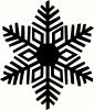 Snowflake 1 vinyl decal