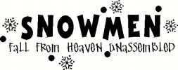 Snowmen Fall From Heaven vinyl decal