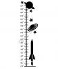 Spaceship Growth Chart (1) vinyl decal