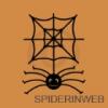 Spider Hanging From Web (3) vinyl decal