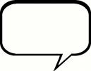 Square Conversation Bubble vinyl decal