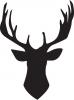 Stag Head vinyl decal