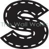 Stitched Monogram vinyl decal