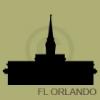 Florida Orlando Temple Silhouette vinyl decal