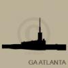 Georgia Atlanta Temple Silhouette vinyl decal