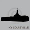 Kentucky Louisville Temple Silhouette vinyl decal