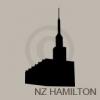New Zealand Hamilton Temple Silhouette vinyl decal