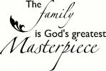The Family is God vinyl decal