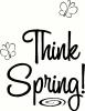 Think Spring (1) vinyl decal