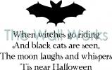 Tis Near Halloween vinyl decal