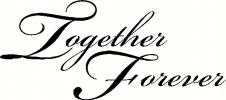 Together Forever vinyl decal