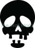 Toothless Skull vinyl decal