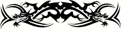 Tribal Dragon (1) vinyl decal