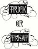 Trick or Treat Swirls vinyl decal