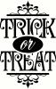Trick or Treat (3) vinyl decal