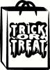 Trick-or-Treat Bag vinyl decal