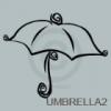 Umbrella vinyl decal