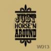 Just Horsen vinyl decal