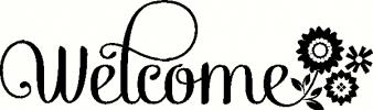 Welcome (1) vinyl decal