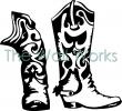 Western Cowboy Boots vinyl decal